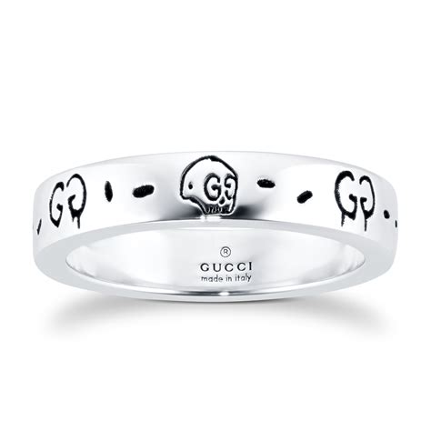 Gucci Ghost Silver Ring .